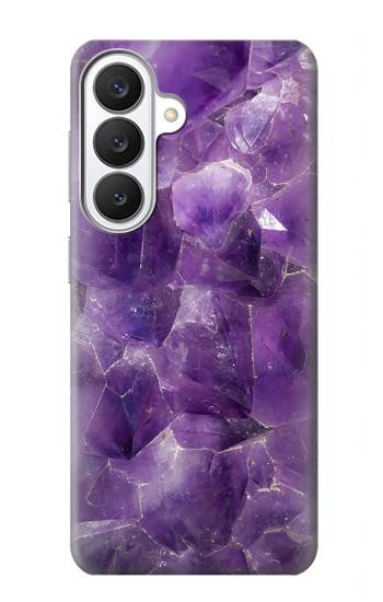 S3713 Graphique violet améthyste à quartz imprimé Etui Coque Housse pour Samsung Galaxy S26