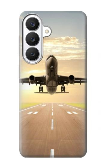 S3837 Avion Décollage Sunrise Etui Coque Housse pour Samsung Galaxy S26