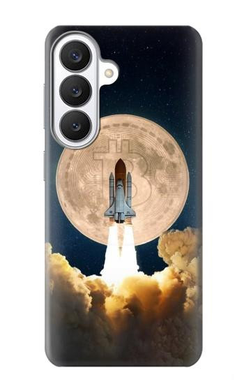 S3859 Bitcoin à la Lune Etui Coque Housse pour Samsung Galaxy S26