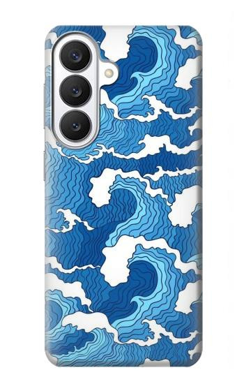 S3901 Vagues esthétiques de l'océan de tempête Etui Coque Housse pour Samsung Galaxy S26