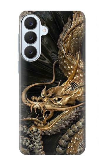 S0426 Dragon d'or Etui Coque Housse pour Samsung Galaxy S26 Plus