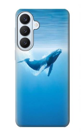 S0843 Baleine bleue Etui Coque Housse pour Samsung Galaxy S26 Plus