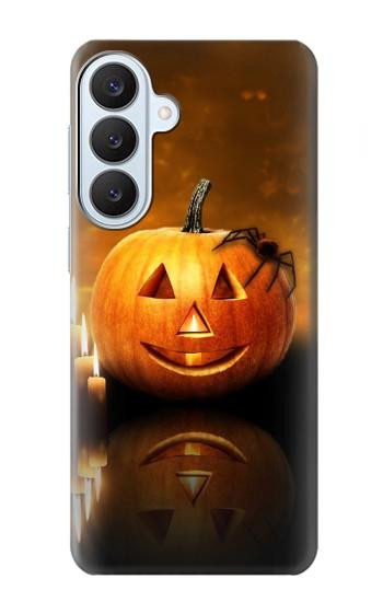 S1083 Citrouille araignée bougies Halloween Etui Coque Housse pour Samsung Galaxy S26 Plus