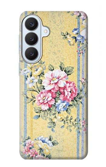 S2229 Fleurs millésimé Etui Coque Housse pour Samsung Galaxy S26 Plus