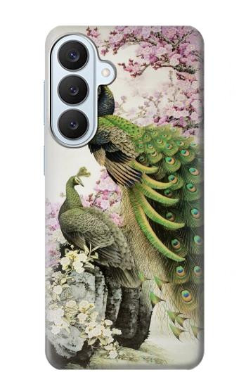 S2773 Paon Peinture brosse chinoise Etui Coque Housse pour Samsung Galaxy S26 Plus