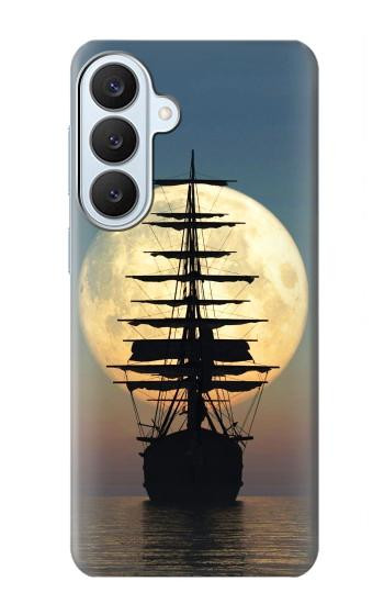 S2897 Pirate Ship Lune Nuit Etui Coque Housse pour Samsung Galaxy S26 Plus