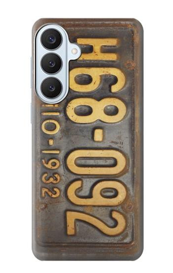 S3228 Millésimé plaque d'immatriculation de voiture Etui Coque Housse pour Samsung Galaxy S26 Plus