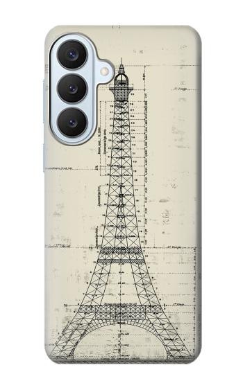 S3474 Dessin Architectural Eiffel Etui Coque Housse pour Samsung Galaxy S26 Plus