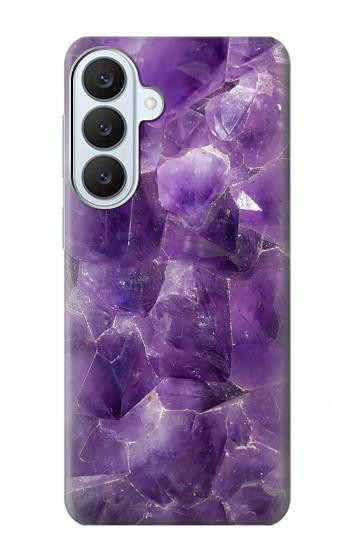 S3713 Graphique violet améthyste à quartz imprimé Etui Coque Housse pour Samsung Galaxy S26 Plus