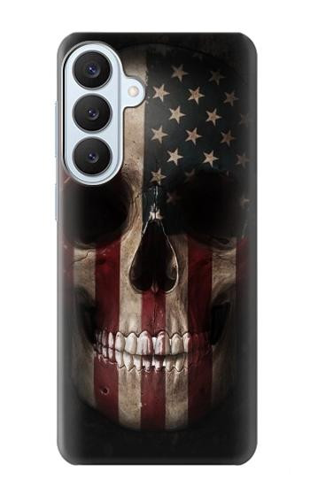S3850 Crâne de drapeau américain Etui Coque Housse pour Samsung Galaxy S26 Plus