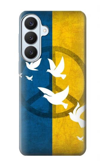 S3857 Colombe de la paix drapeau ukrainien Etui Coque Housse pour Samsung Galaxy S26 Plus