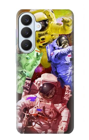 S3914 Galaxie colorée de costume d'astronaute de nébuleuse Etui Coque Housse pour Samsung Galaxy S26 Plus