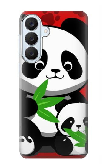 S3929 Panda mignon mangeant du bambou Etui Coque Housse pour Samsung Galaxy S26 Plus