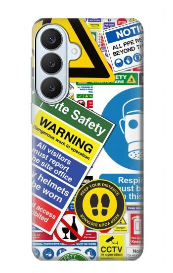 S3960 Collage d'autocollants de signalisation de sécurité Etui Coque Housse pour Samsung Galaxy S26 Plus