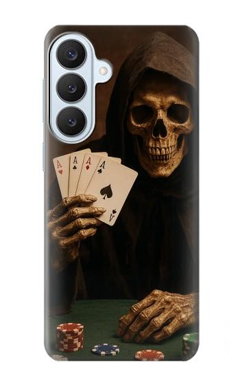 S3994 Gagner au poker avec la Faucheuse Etui Coque Housse pour Samsung Galaxy S26 Plus