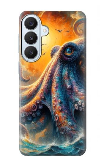 S4003 Peinture à l'huile géante Pieuvre Etui Coque Housse pour Samsung Galaxy S26 Plus