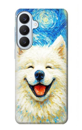 S4064 Chien souriant La Nuit étoilée de Van Gogh Etui Coque Housse pour Samsung Galaxy S26 Plus