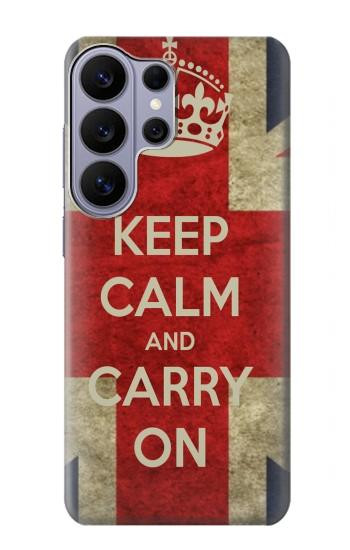 S0674 Garder le calme et continuer Etui Coque Housse pour Samsung Galaxy S26 Ultra