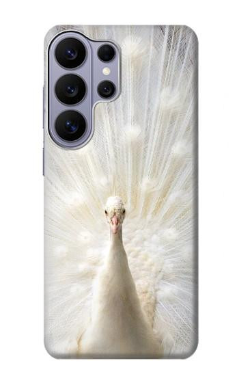 S1980 blanc Paon Etui Coque Housse pour Samsung Galaxy S26 Ultra