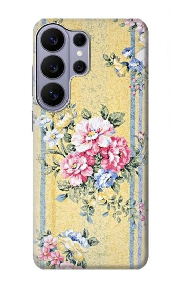 S2229 Fleurs millésimé Etui Coque Housse pour Samsung Galaxy S26 Ultra