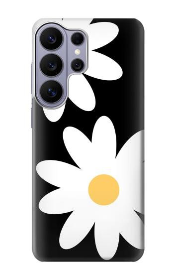 S2315 Fleurs de marguerite blanche Etui Coque Housse pour Samsung Galaxy S26 Ultra