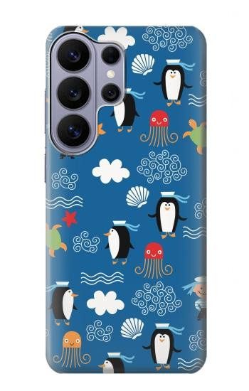 S2572 Motif Marin Penguin Etui Coque Housse pour Samsung Galaxy S26 Ultra