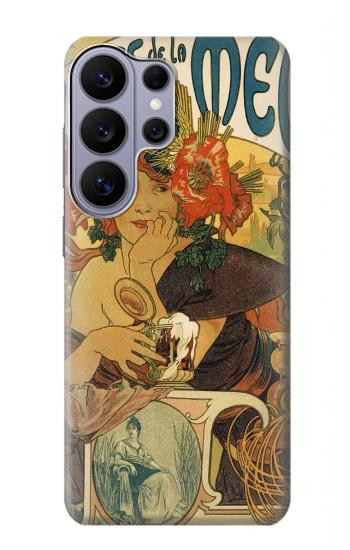 S2740 Alphonse Mucha De La Muse Bieres Etui Coque Housse pour Samsung Galaxy S26 Ultra