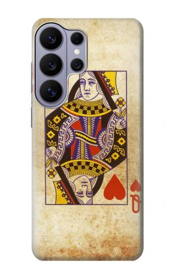 S2833 Poker Carte Coeurs Reine Etui Coque Housse pour Samsung Galaxy S26 Ultra