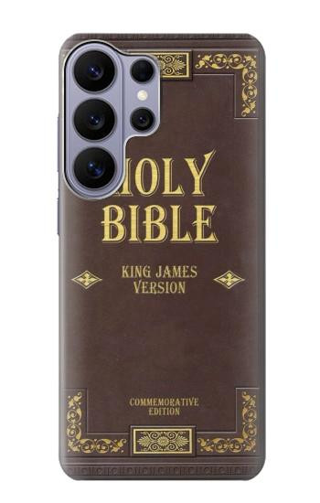 S2889 Holy Bible King James Version Couverture Etui Coque Housse pour Samsung Galaxy S26 Ultra