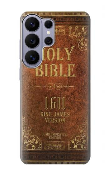 S2890 Holy Bible King James Version 1611 Etui Coque Housse pour Samsung Galaxy S26 Ultra