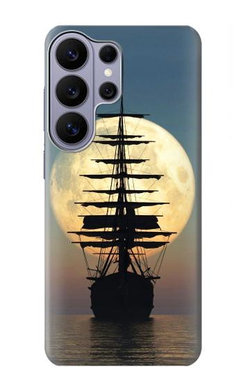 S2897 Pirate Ship Lune Nuit Etui Coque Housse pour Samsung Galaxy S26 Ultra