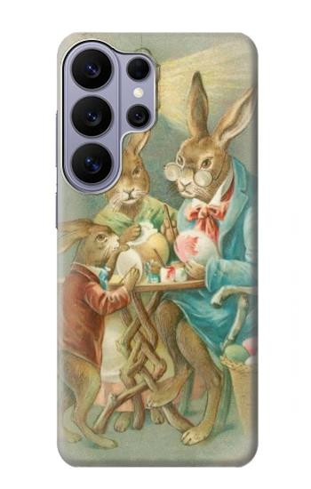 S3164 Famille Lapin de Pâques Etui Coque Housse pour Samsung Galaxy S26 Ultra