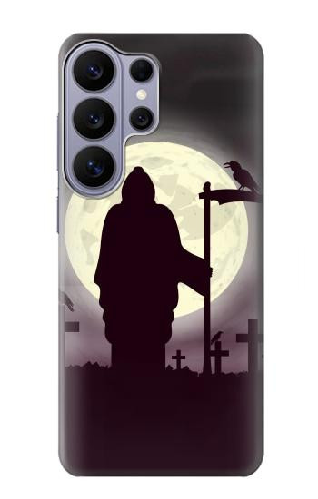 S3262 Lune de nuit faucheuse cimetière Etui Coque Housse pour Samsung Galaxy S26 Ultra