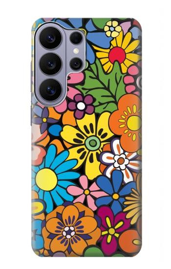 S3281 Motif coloré Hippie Fleurs Etui Coque Housse pour Samsung Galaxy S26 Ultra