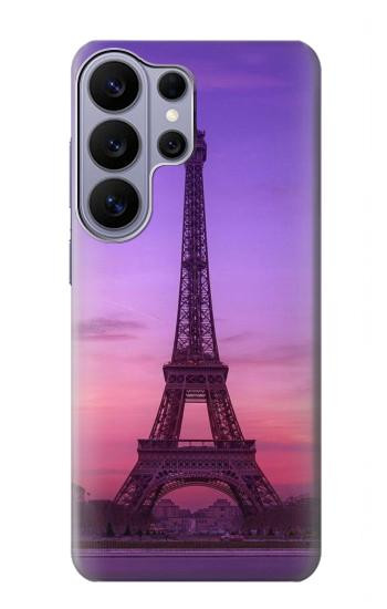 S3447 Paris Eiffel Le coucher du soleil Etui Coque Housse pour Samsung Galaxy S26 Ultra