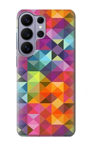 S3477 Motif abstrait de diamant Etui Coque Housse pour Samsung Galaxy S26 Ultra