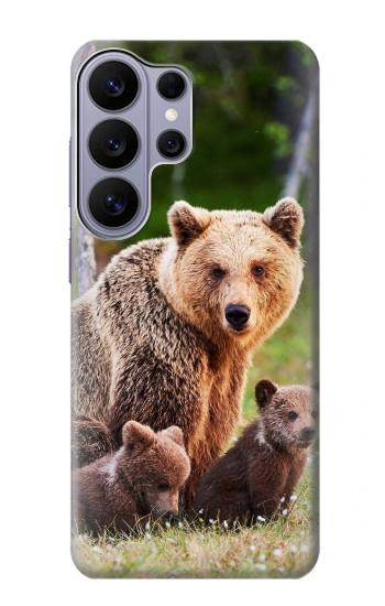 S3558 Famille d'ours Etui Coque Housse pour Samsung Galaxy S26 Ultra