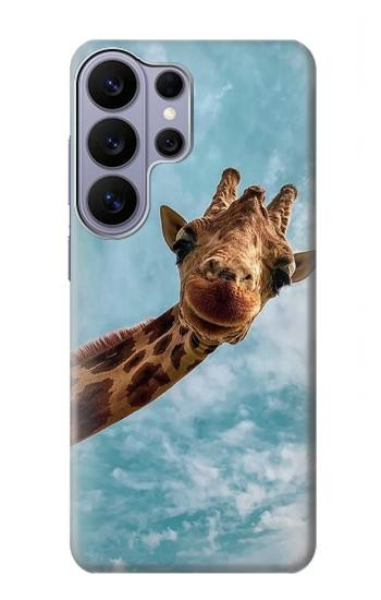 S3680 Girafe de sourire mignon Etui Coque Housse pour Samsung Galaxy S26 Ultra