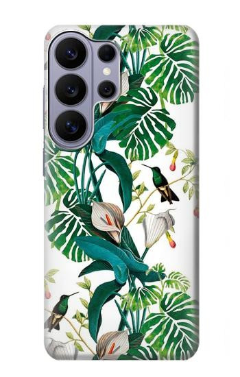 S3697 Oiseaux de la vie des feuilles Etui Coque Housse pour Samsung Galaxy S26 Ultra