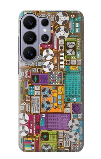 S3879 Griffonnage de musique rétro Etui Coque Housse pour Samsung Galaxy S26 Ultra