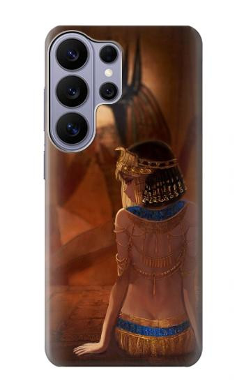 S3919 La reine égyptienne Cléopâtre Anubis Etui Coque Housse pour Samsung Galaxy S26 Ultra