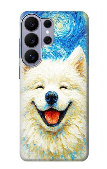 S4064 Chien souriant La Nuit étoilée de Van Gogh Etui Coque Housse pour Samsung Galaxy S26 Ultra