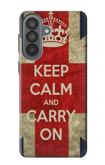 S0674 Garder le calme et continuer Etui Coque Housse pour Samsung Galaxy A37