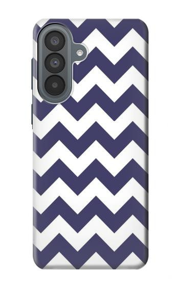 S2345 Marine Bleu Shavron Zig zag Etui Coque Housse pour Samsung Galaxy A37