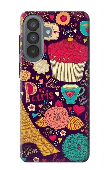 S2353 Paris Dessin Motif de Millésime Etui Coque Housse pour Samsung Galaxy A37