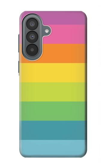 S2363 Arc en ciel Motif Etui Coque Housse pour Samsung Galaxy A37