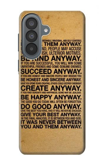 S2513 Mère Teresa Citations Quoi qu'il en soit Etui Coque Housse pour Samsung Galaxy A37