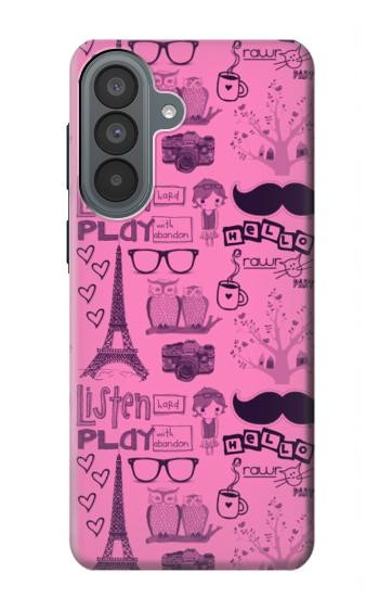 S2885 Paris Rose Etui Coque Housse pour Samsung Galaxy A37