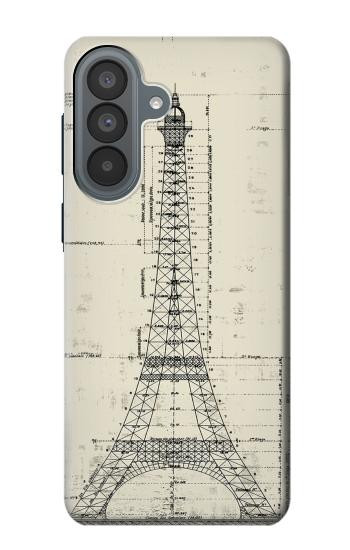 S3474 Dessin Architectural Eiffel Etui Coque Housse pour Samsung Galaxy A37