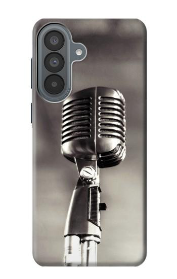 S3495 Microphone millésimé Etui Coque Housse pour Samsung Galaxy A37
